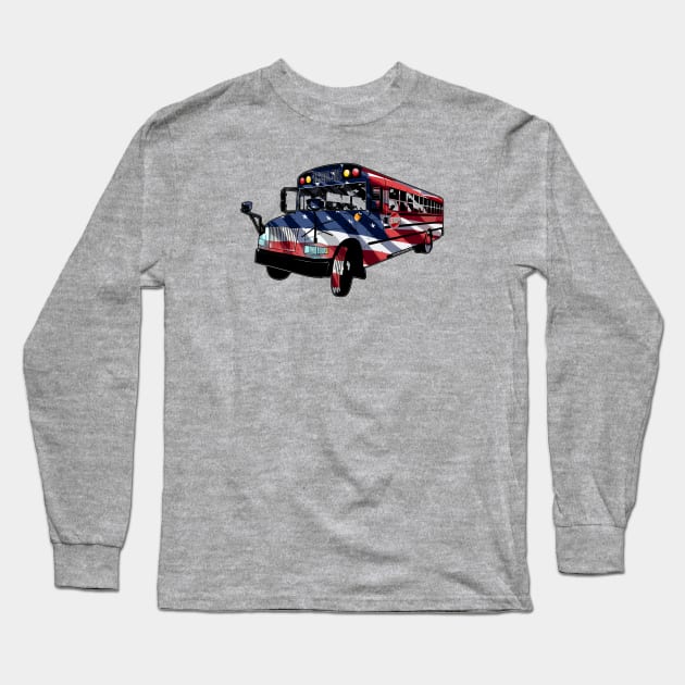 USA School Bus Driver Long Sleeve T-Shirt by SteveW50